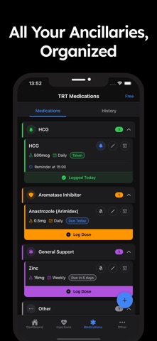 TRT Tracker: Injections log Screenshot 3 of 5