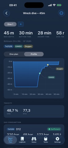 Fathom Dive Planner Screenshot 2 of 5