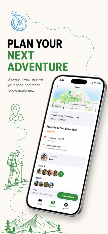 Lost Trail - social hiking screenshot 2