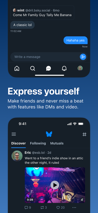 Bluesky Social Screenshots