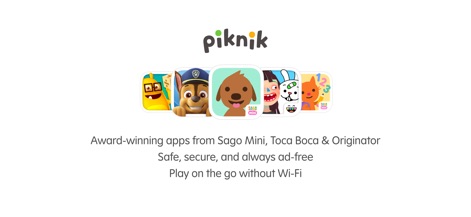Sago Mini World: Kids Games - Understand the value of the Piknik bundle, offering a collection of award-winning apps and the benefit of playing without Wi-Fi for continuous entertainment.