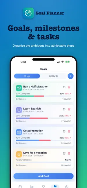Goal Planner screenshot 3