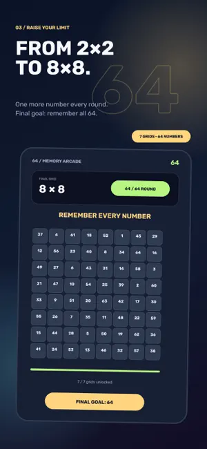 64: Memory Number Game screenshot 3
