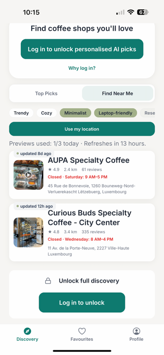 My Coffee Radar Screenshot 2 of 6