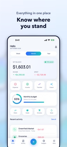 Expense & Budget Tracker App Screenshot 1 of 6