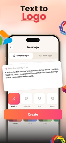 Looka AI Logo Generator APP iPhone screenshot 4