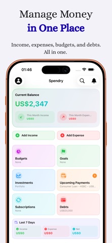 Spendry: Budget & Debt Manager Screenshot 1 of 6