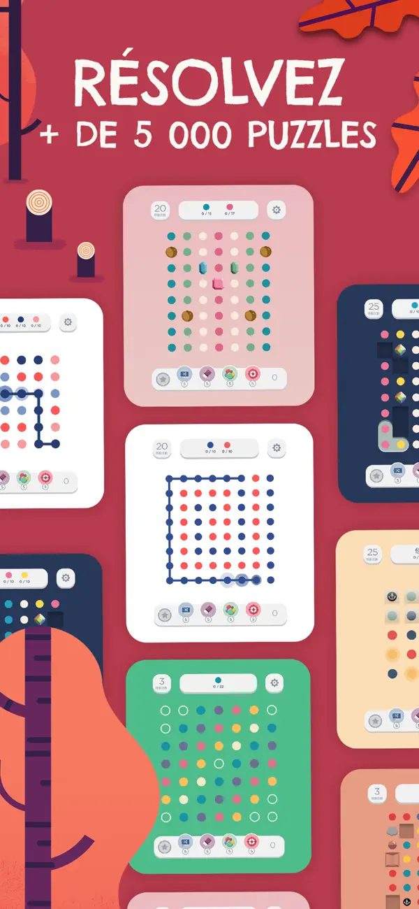 Screenshot #2 pour Two Dots : jeu de puzzle