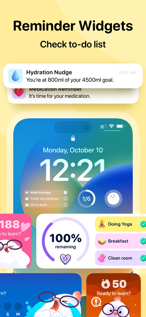 Me+ Lifestyle Routine - Smart Reminder Widgets