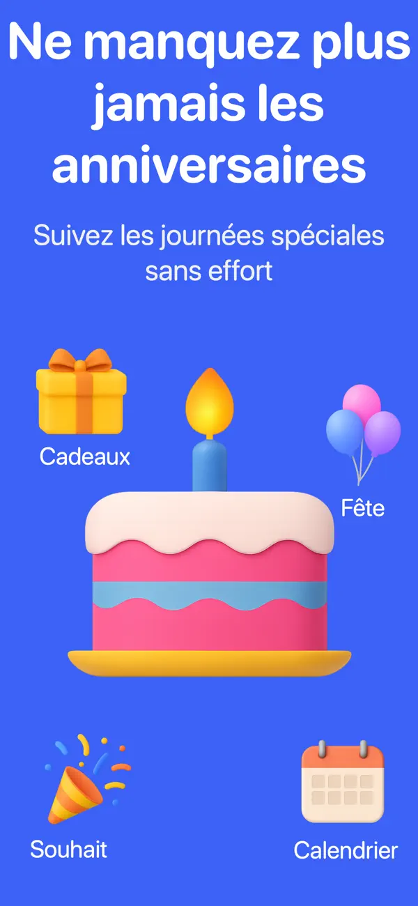 Screenshot #1 pour Rappel Anniversaire: CandlesUp