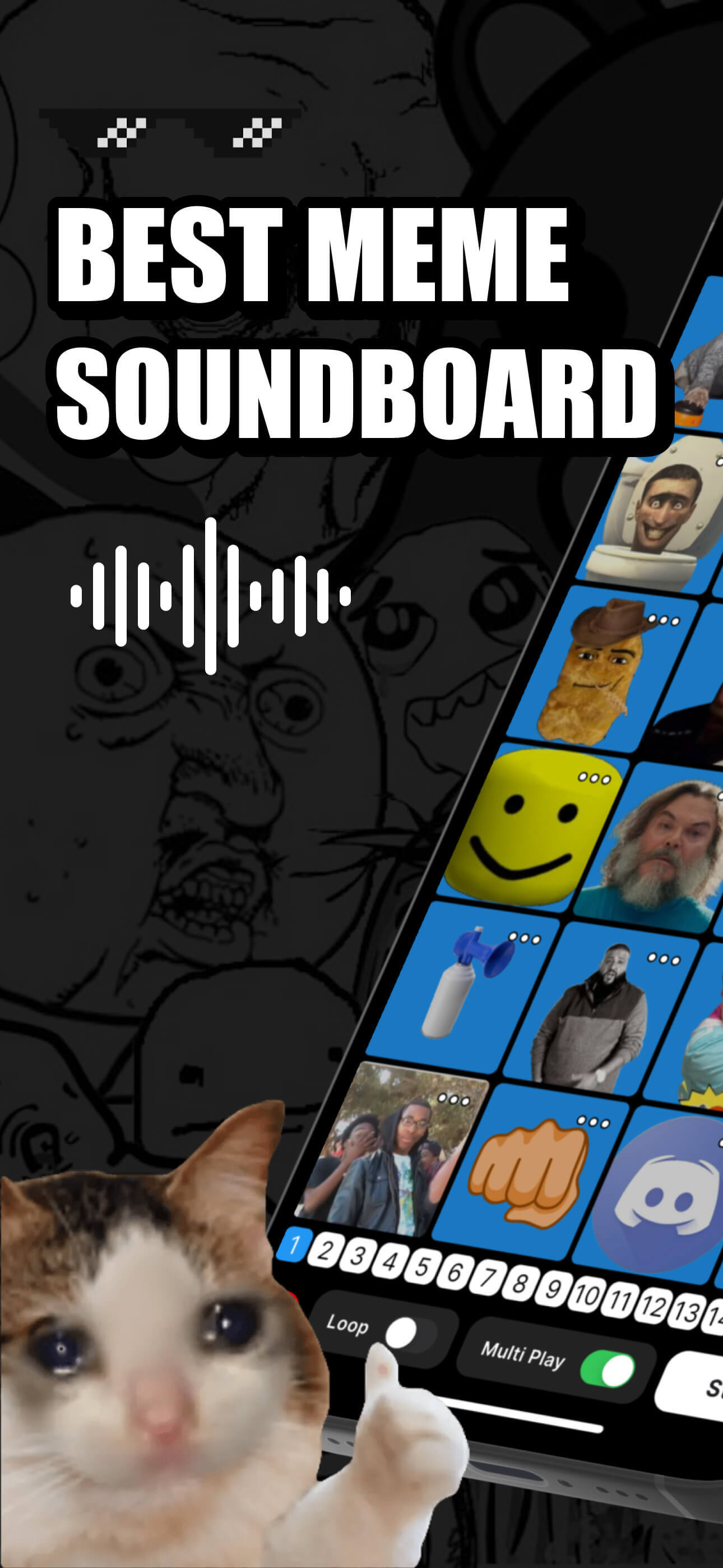 Meme Soundboard Buttons: Deez