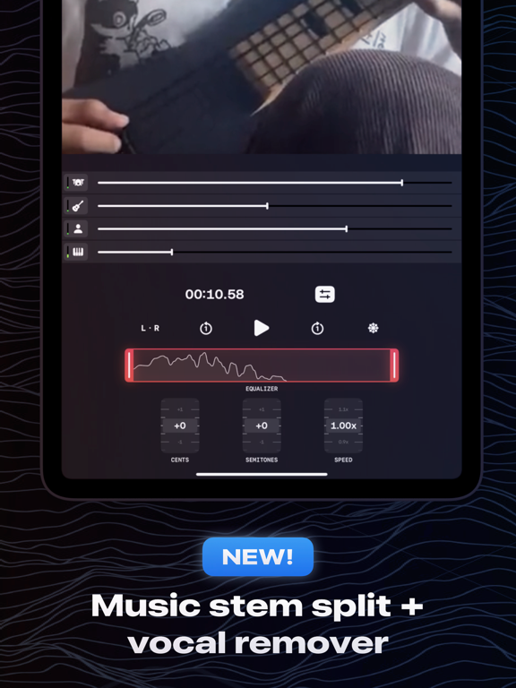 BlueNote – AI Vocal Remover iPad screenshot 1 - Music app