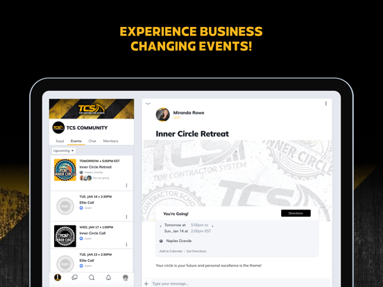 1TEAM Community iPad screenshot 3 - Business app