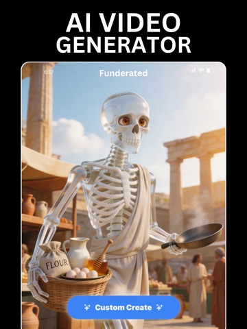 AI Video Generator: Funderated iPad screenshot