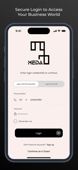 Meda App screenshot 1
