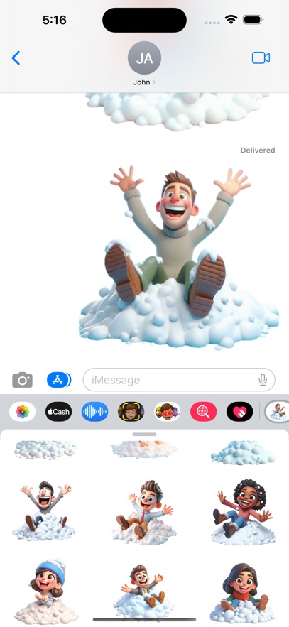 Snow Pile Stickers