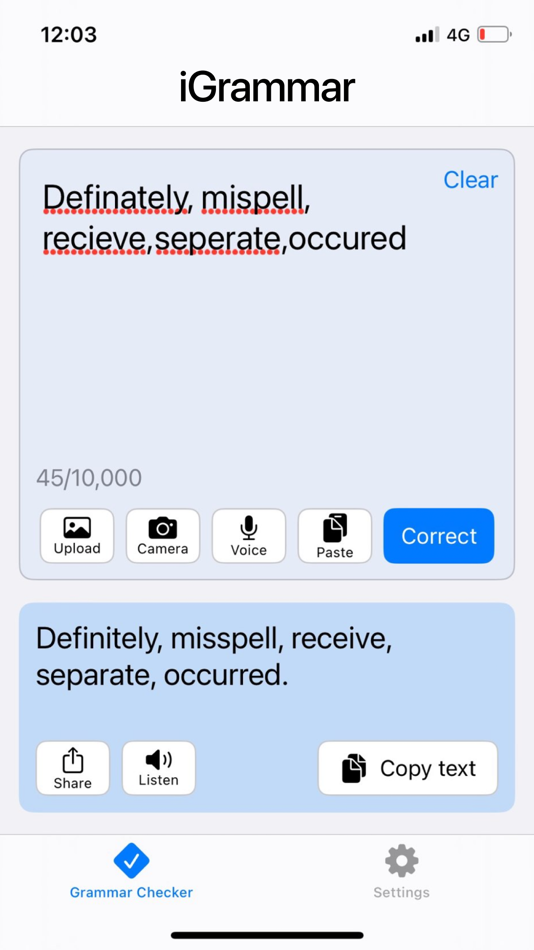 #6. Grammar AI Checker & Corrector (iOS) Podle: INVENTO ONE PRIVATE LIMITED