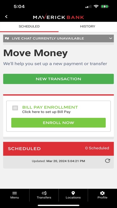 Maverick Bank Screenshot