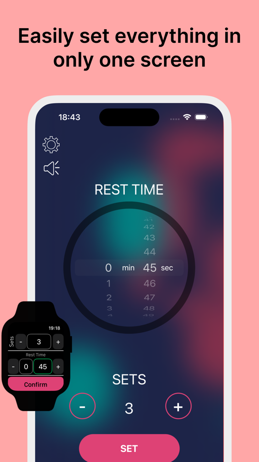 #1. Gym Timer-Timer for rest time (iOS) By: Beppe Fasano