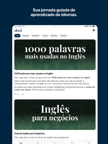Comunidade Aloud iPad screenshot