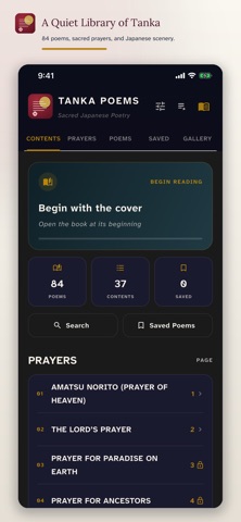 Tanka Poems iPhone screenshot