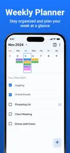 Weekly Planner: Diary, Notes screenshot #1 for iPhone