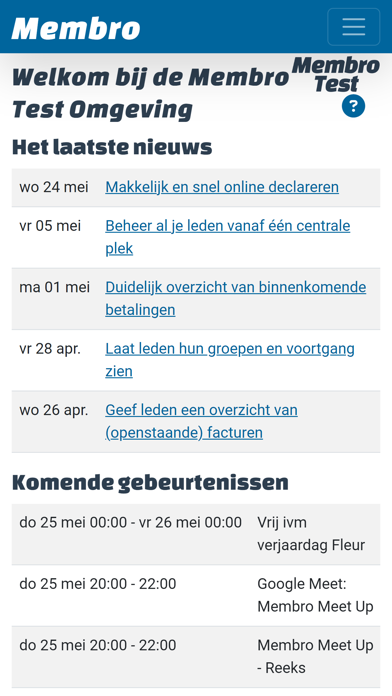 Membro Screenshot