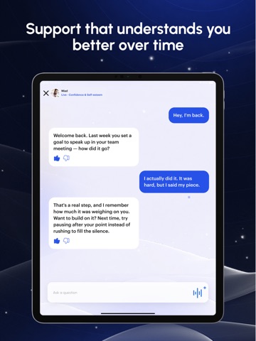Aura: AI Wellness Companion iPad screenshot