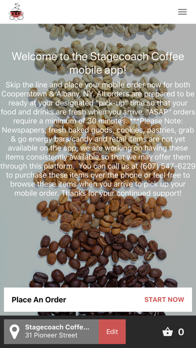Stagecoach Coffee Screenshot