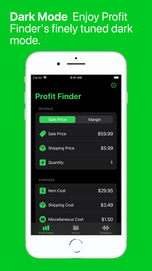 #7. Profit Finder: Fee Calculator (iOS) di: Michael Natole, Jr.