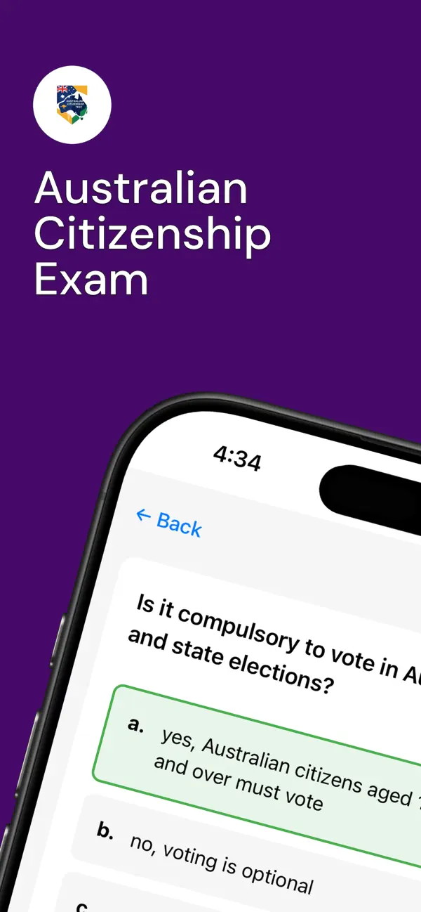 Screenshot #1 pour Australian Citizenship Exam