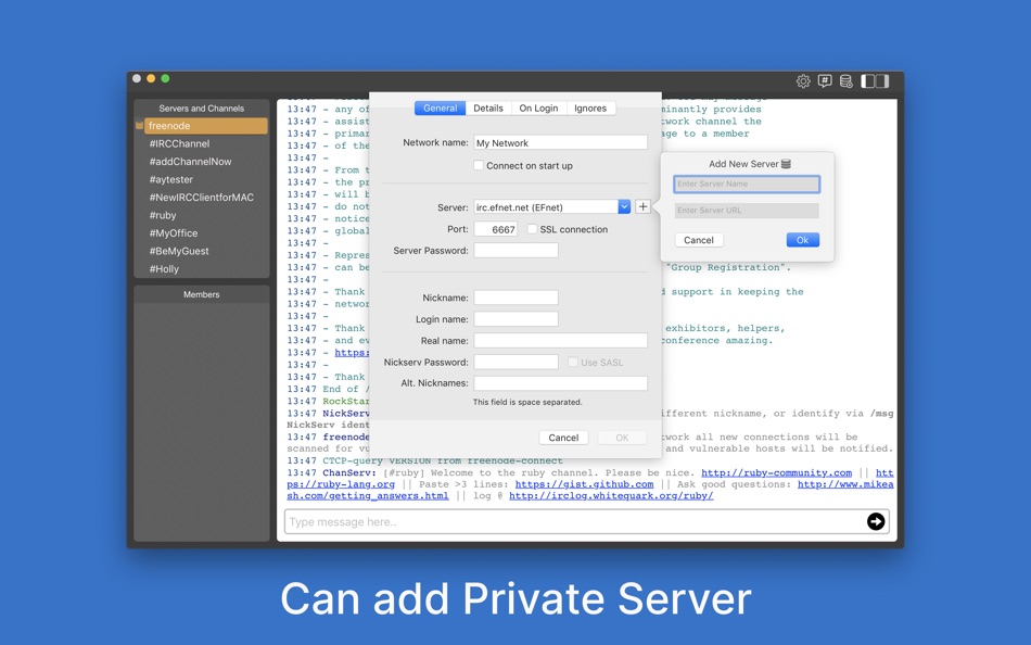 #4. IRC Client: getIRC (macOS) 来自: AppYogi Software