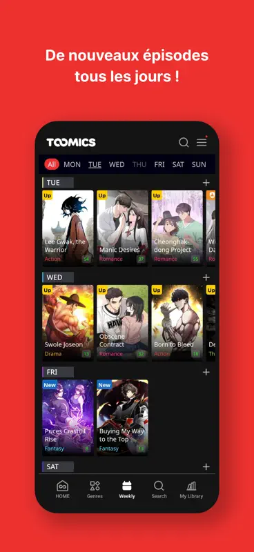 Toomics - Webtoons illimités screenshot 4 of 5