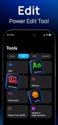 Receipt & Invoice Scan PDF iPhone screenshot