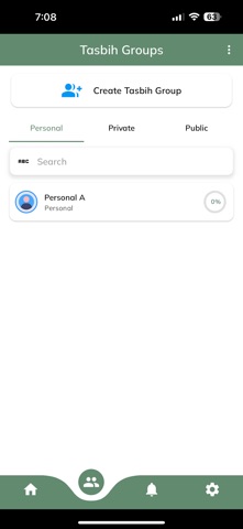 Tasbih Global Group Counter iPhone screenshot
