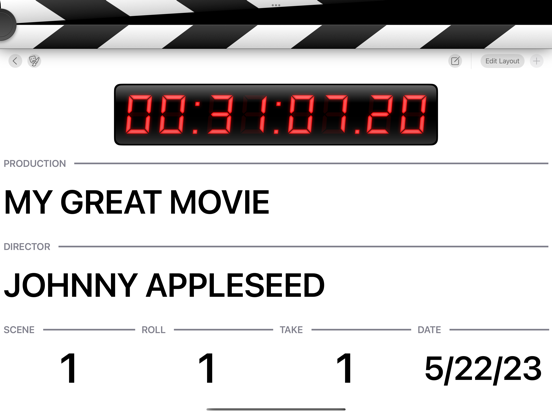 Take One iPad screenshot 1 - Utilities app