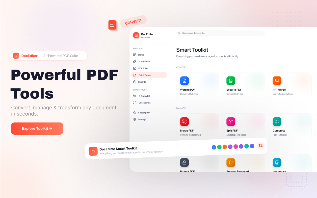 PDF Converter : Scanner Editor