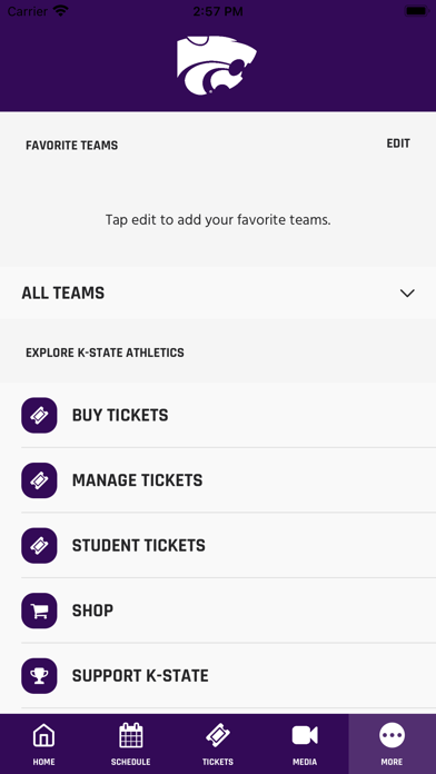 K-State Athletics Screenshot