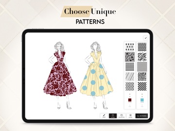 Fashion Design Sketches iPad screenshot
