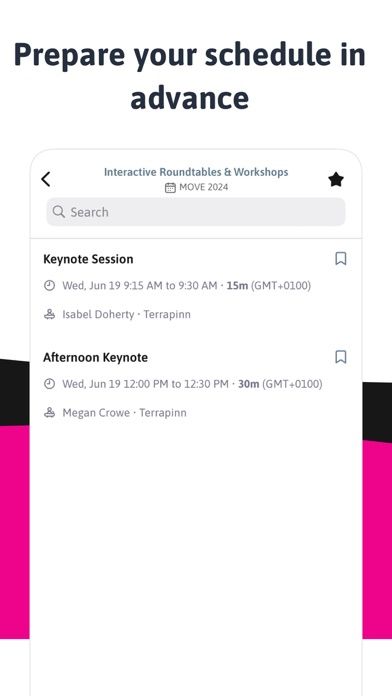MOVE events Screenshot