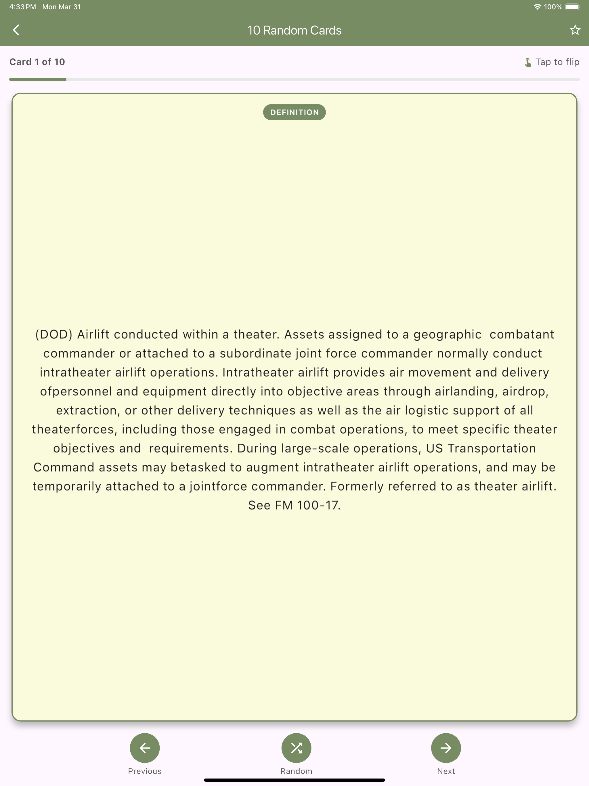 Army Tactics & Doctrine