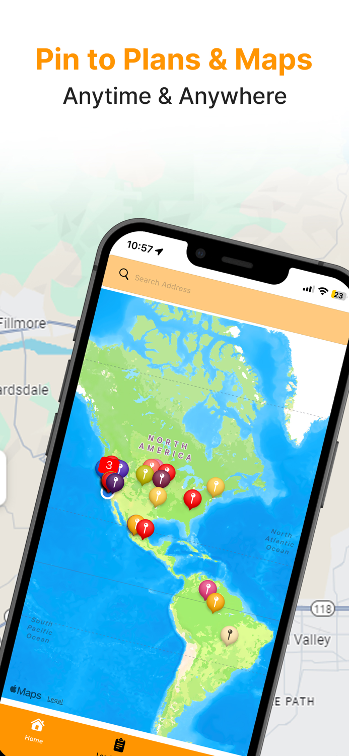 Map Tracker Pin Organizer