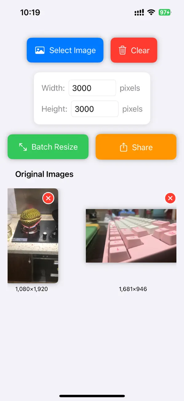 #3. Image Resize Batch (iOS) Ved: 烨 马