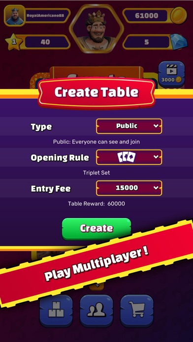 Royal Americano - Rummy Game Screenshot