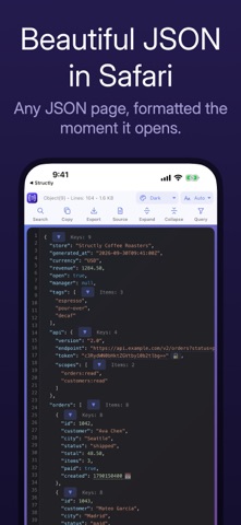 Structly - JSON Formatter Screenshot 2 of 8