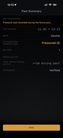 OwlPact: Phone Pact Screenshot 3 of 3