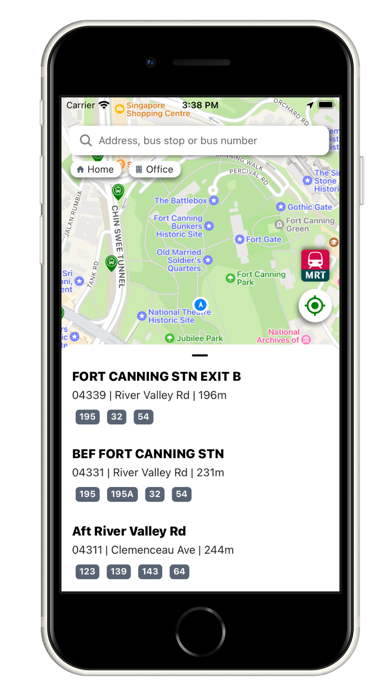 Transport SG - BUS Timing-MRT Screenshot