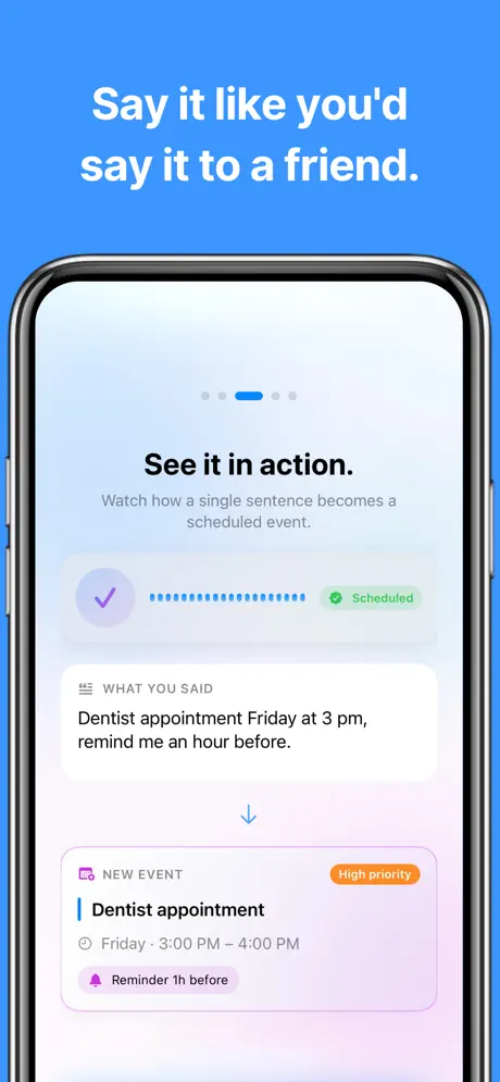 CalendarSpeak: Voice Planner 日历说助手应用截图