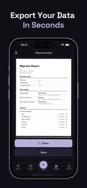 Migraine Grid Headache Tracker screenshot 4