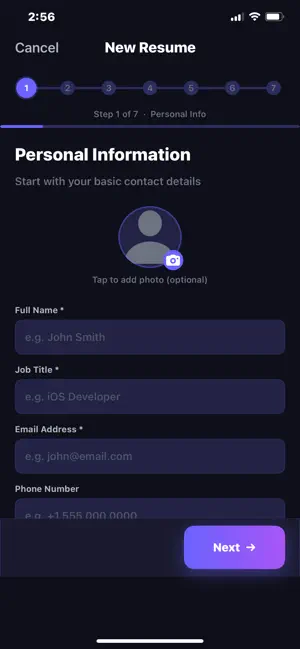 Resume Builder Studio screenshot 2